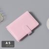 Customized Planner Diary Notebooks A5 A6 A7 Ring Binder Budget Pu Leather Binder Clip Notebook