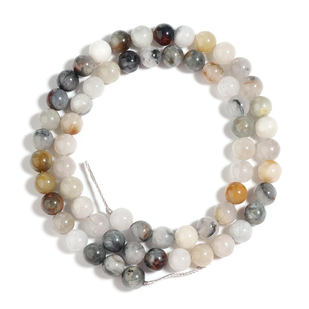 6 8 10mm Natural Stone Beads Eagle Eye Round Loose Spacer Gemstone Beads For Jewelry Making DIY Bracelet Necklace Accessories