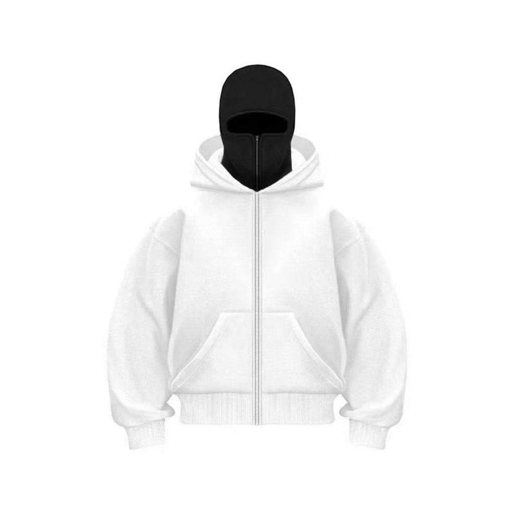 Design Unico per la Stagione Primavera e Autunno, Felpa con Cappuccio e Zip a Doppio Strato, Stile Streetwear Largo per Uomo e Donna, Stile Coppia
