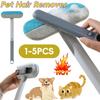 Multifunctional Pet Hair Remover Long Handle Window Cleaning Brush Hair Cleaner Brush with Squeegee Pet Fur Cleaning Tool