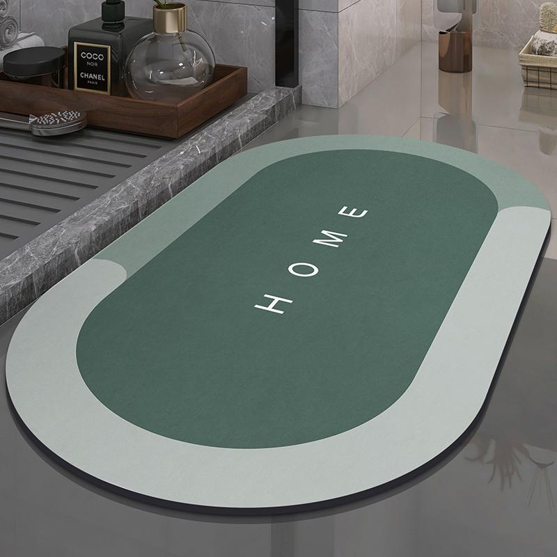 Super Absorbent Bathroom Bath Mat Foot Mats Anti Slip Floor Carpet Quick Dry Shower Toilet Rugs Entrance Doormat Washable