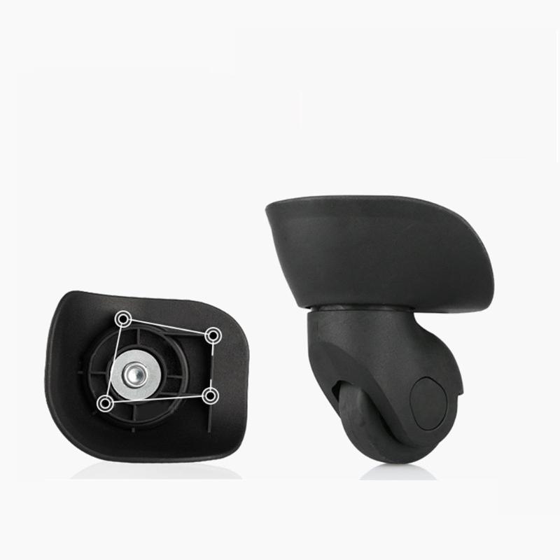 1 pár DIY kufru Náhradní kolečka pro zavazadla Otočná kolečka pro ztlumení zvuku pro cestovní tašku Cestovní kufr