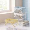 Dorm Shower Basket With Handle, Portable PET Bath Storage Bin for Shared Bath, Gym, and Daily Supply Carrying Use