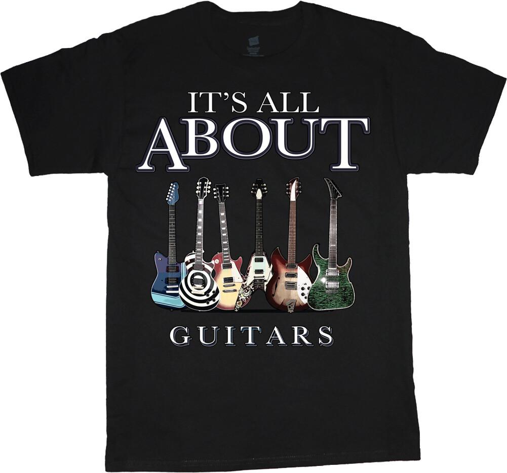 Rock & Roll Guitar Lover T-Shirt for Men, Fun Music Graphic Tee S разноцветный