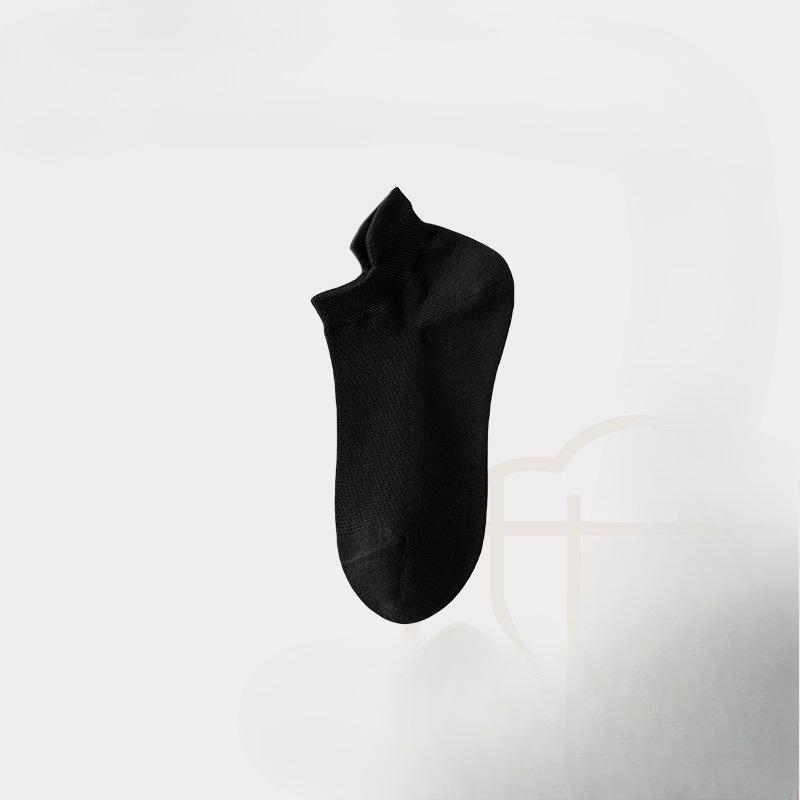 

Sock Children s All-cotton Summer Style Boneless Thin Style Boat-shaped Women s Socks That Do Not Come Off, Pure Color Short-tube Cotton Socks 1 pair чёрный