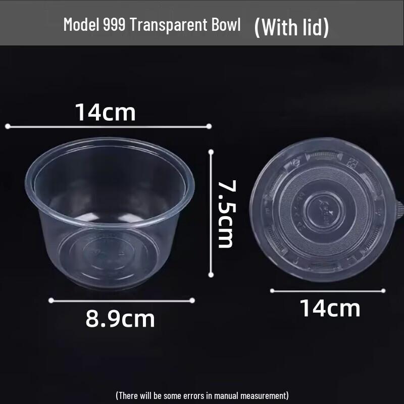 

Disposable Plastic Round Takeaway Bowls with Lids