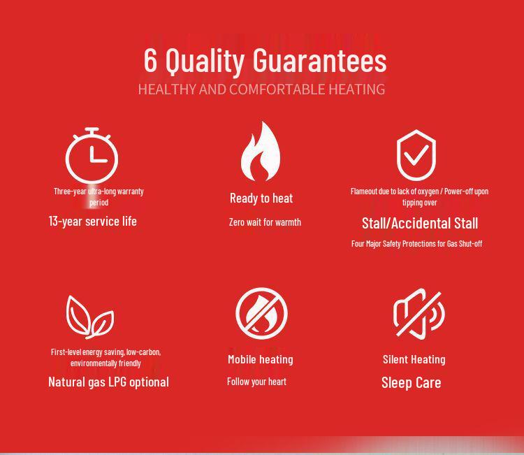 Sannuo Portable Household Gas Heater for Liquefied and Natural Gas