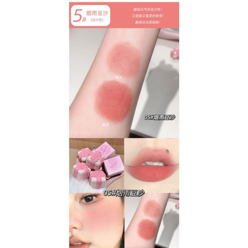 Gege Bear Velvet Matte Lip Cheek Multi Use Balm Korean Style Student Makeup