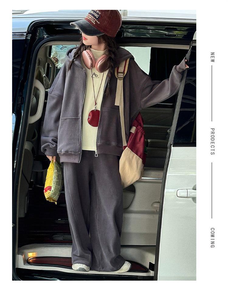 Girls' Winter 2025 Fleece Hoodie & Sweatpants Set