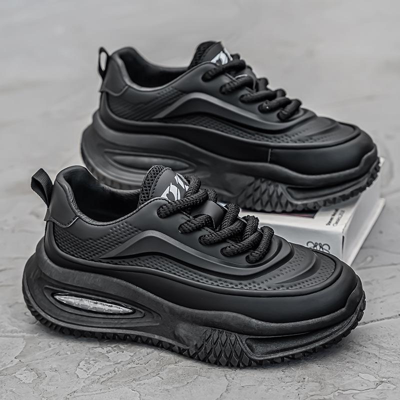 Fashion New autumn winter thick soled height increasing shoes versatile  personalized student casual simple comfortable men's shoes