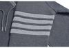 TB Unisex Four-Bar Waffle Knit Zip-Up Hoodie for Autumn/Winter