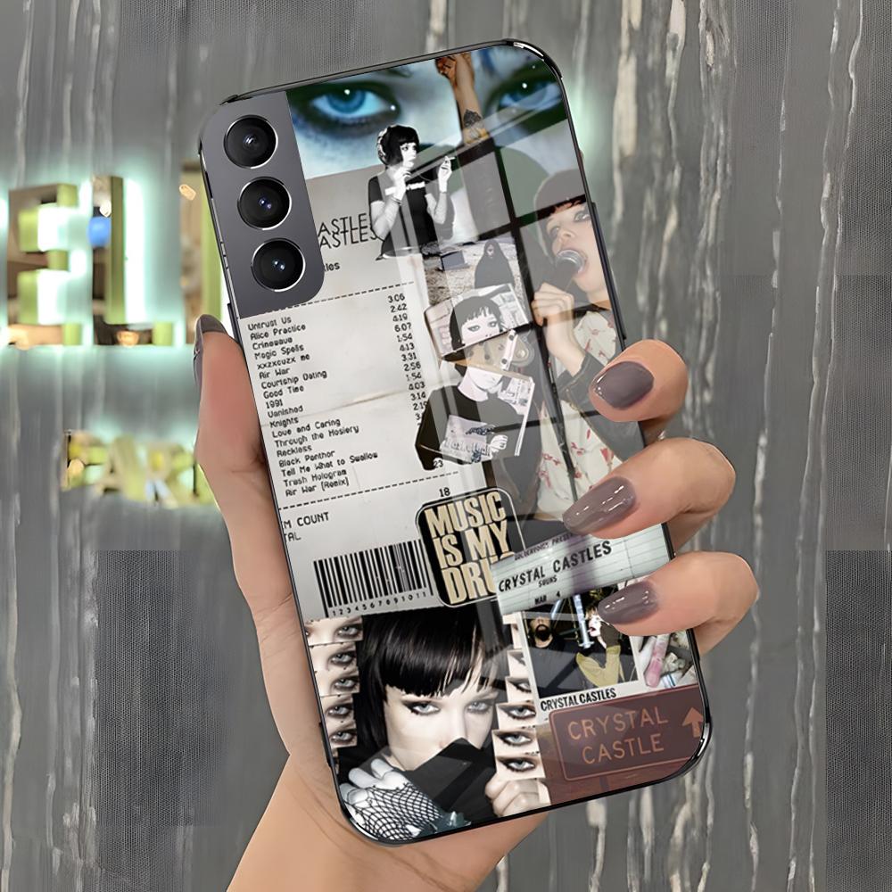 

C-Crystal Castles Band Phone Case For Samsung S26 S25 Plus S20 S20 Plus S22 Ultra S23 FE S21 Plus S21 Ultra Glass Cover Samsung S25 Ultra