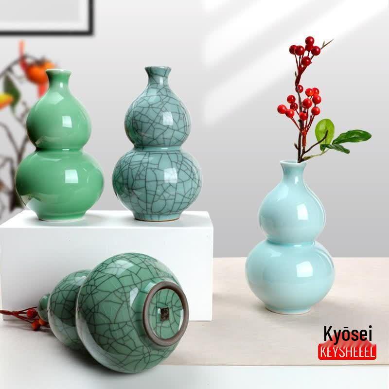 Ceramic Gourd Celadon Vase
