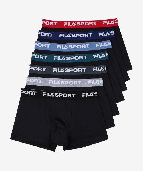 

[FILA] 7BAND Weekly Trunks 7-Pack FI4DRG1103MBLK [Shipped from Korea] 100% Authentic Black - 100