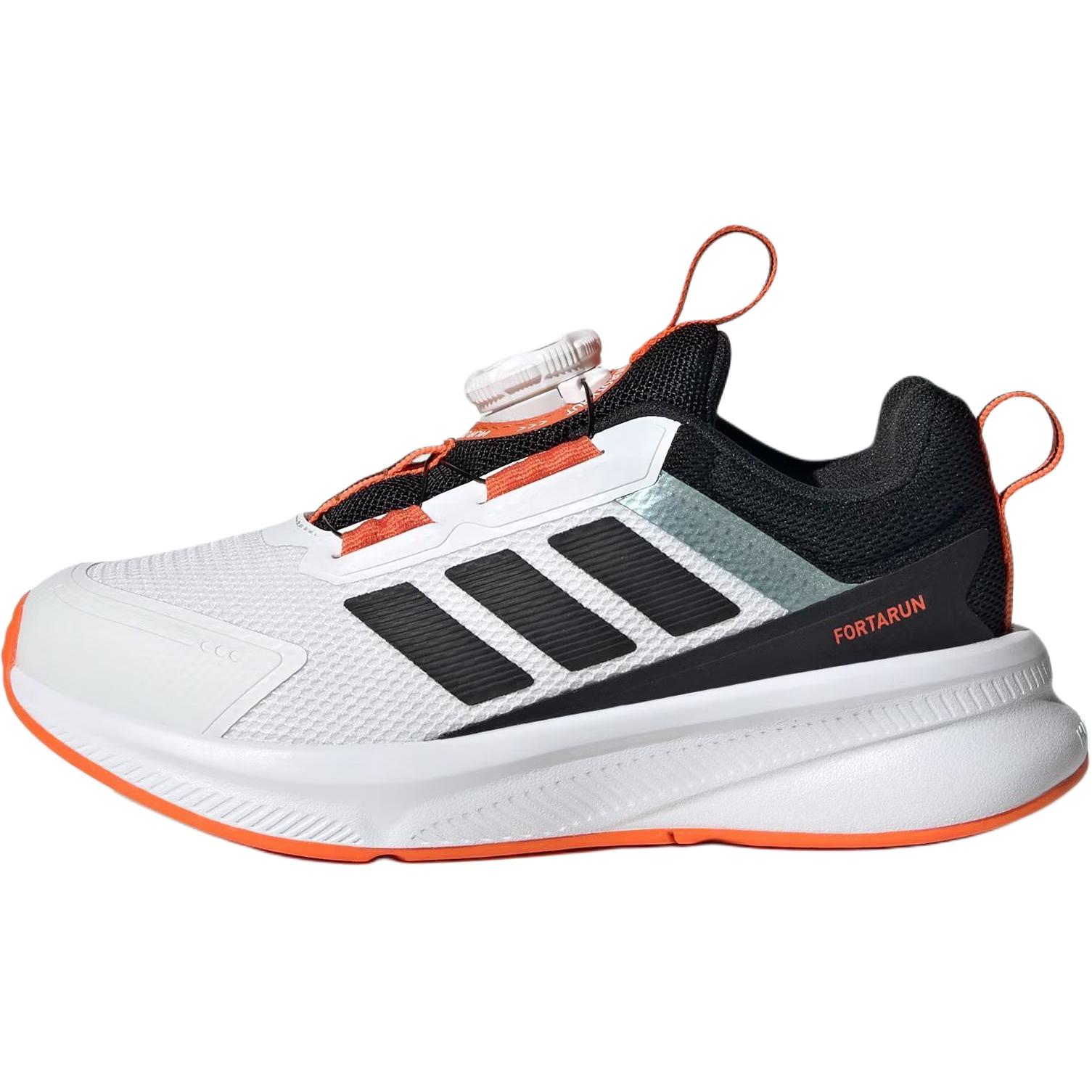

Adidas FORTARUN 4.0 Abrasion Resistant Low Top Kids Running Shoes White Black Kids Sneakers HP3585 38.5