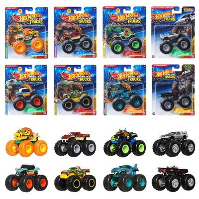Hot Wheels Monster Truck Asortyment Pojazd Zabawka Mini Samochód 8 Samochodów Pudełko Sprzedawane Dla Dzieci 3 I Więcej Multi 164 983D-FYJ44