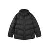 Skechers Logo Print Hidden Zipper Stand Collar Warm Puffer Jacket Unisex Outerwear L422U069-0018