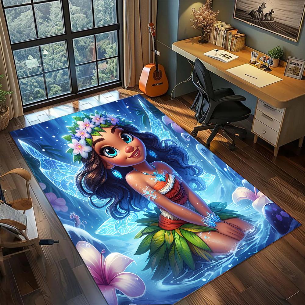 Disney Princesses: Healing Fairy Tales Rug Carpet Large Area Rug Non Slip Washable Floor Mat Gamer Room Bedroom Home Decor