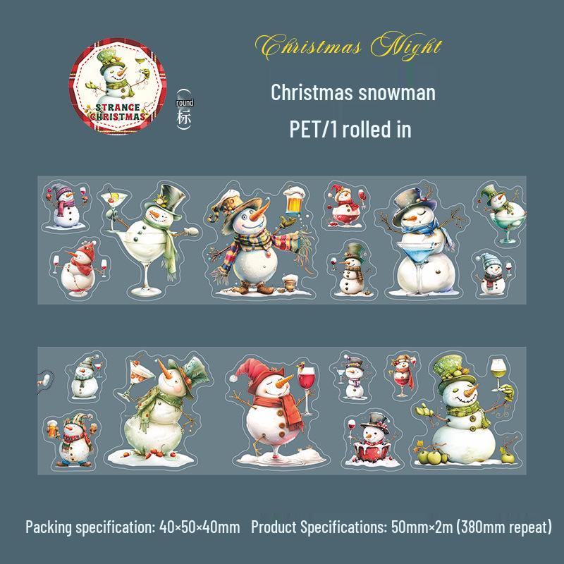 Beautiful Day Christmas Eve Series: Christmas Scene Die-cut PET Tape (6 Designs)
