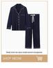 Women's Modal Long-Sleeve Nightgown, Cardigan Style Pajamas, Hot Seller