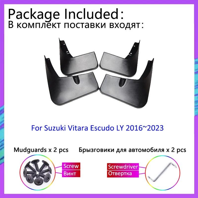 For Suzuki Vitara Escudo LY 2016~2023 2017 2018    Car Fender Mudguard Mud Flaps Guard Splash Flap Car Accessories