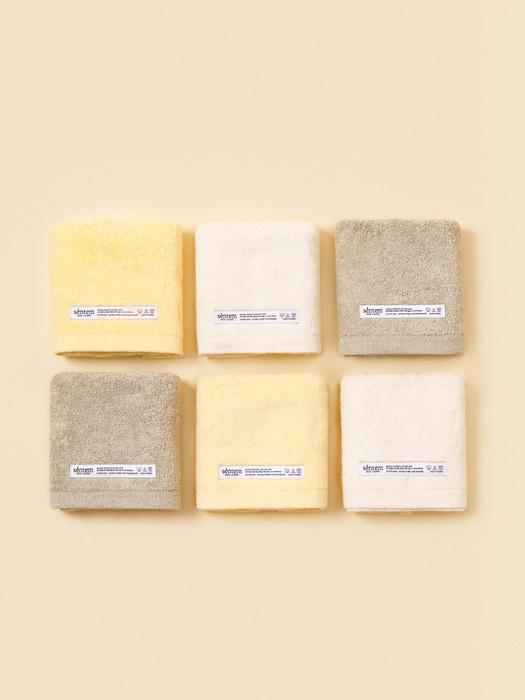 

Sentem Natural Therapist Towel 6p (choose 1 of 3) / Non-fluorescent, non-chemical dye, non-irritating, natural dye, hotel towel, 40 count Sandy Beach 6P