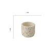 Milk White Creative Volcanic Stone Pattern Cement Succulent Flower Pot Office Home Desktop Decoration Green Plant Flowers