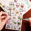 Kawai Stationery Cartoon Panda Stickers Student Cute DIY Guka Hand Account Material Girl Heart Cup Decoration School Supplies