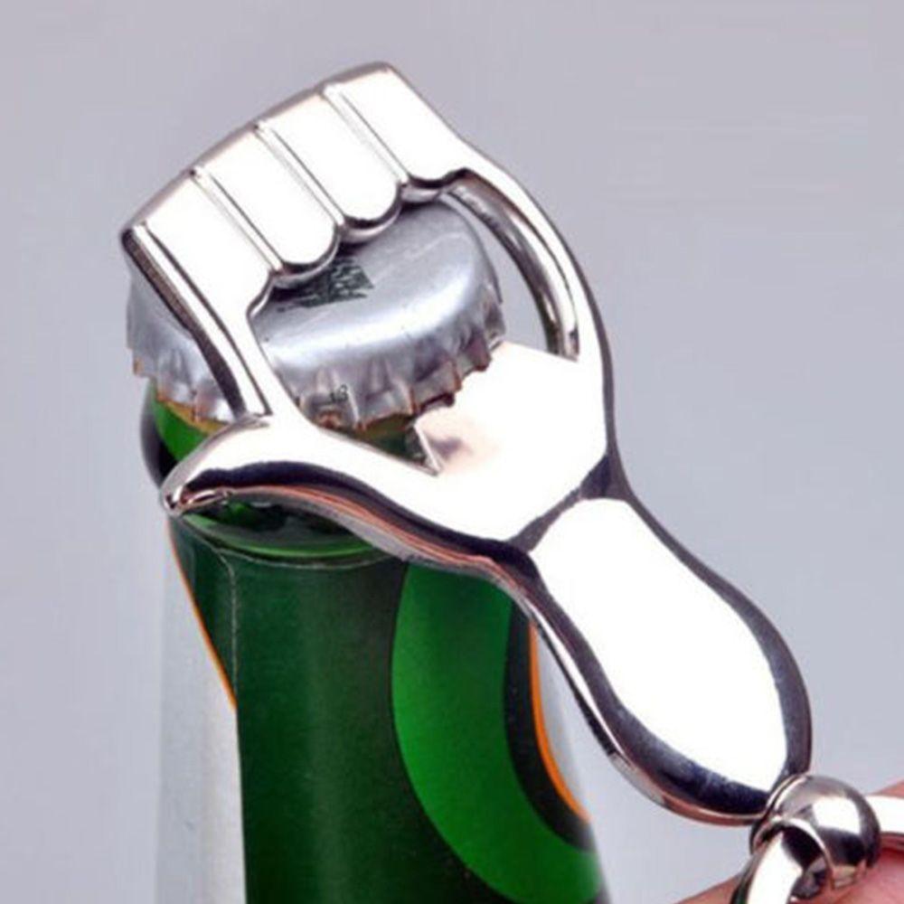

Great Gift Household Gadget Key Chain Beer Wine Bottle Opener Key Ring Palm Thumb Up Hand Shape срібний