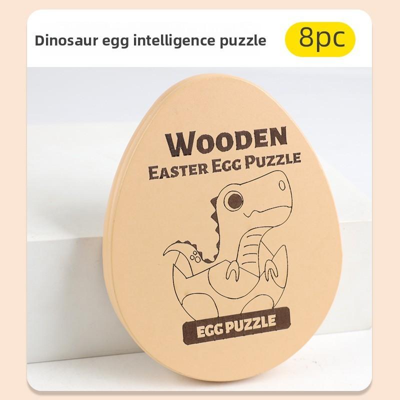 

Egg Wooden Dinosaur Puzzle With Brain Teasers For Toddlers And Education Early Dinosaur Egg Puzzle