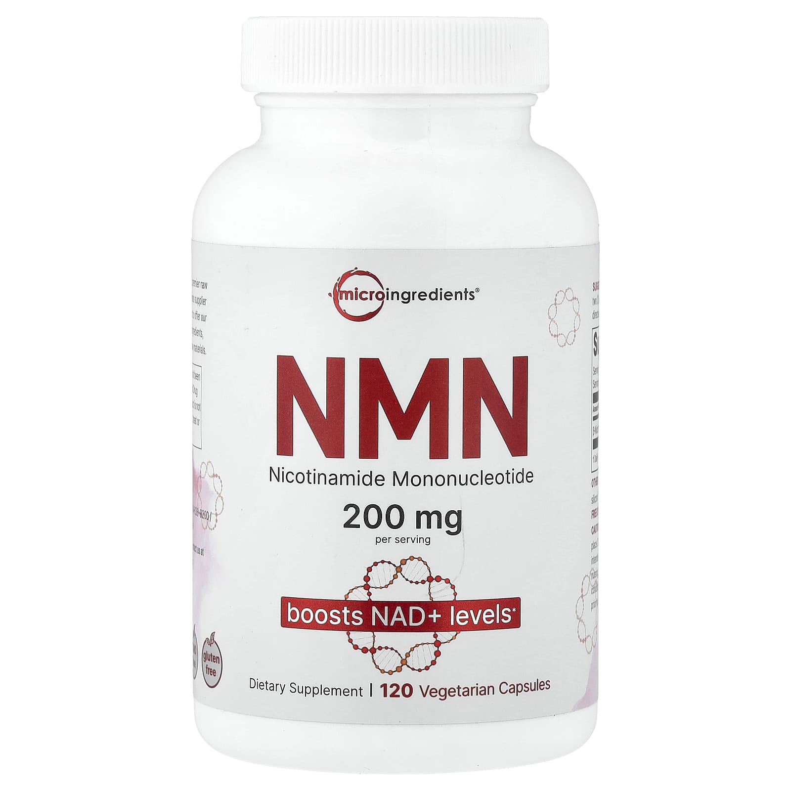 

Micro Ingredients, NMN, 120 Veggie Capsules (100mg per capsule)