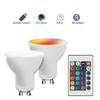 16 Color RGBW AC 85-265V GU10 LED Bulb 16 Colors 24-button Remote Control Bedroom Atmosphere Light Living Room Decoration Light