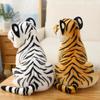 Lion Plush Dolls Tiger Animal Lifelike Doll Pillow Yellow Leopard Stuffed Toys Simulated Cheetah Kids Toys Christmas Gifts Decor