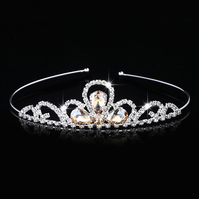 Rhinestone Crystal Tiara Princess Crown Rhinestone Headband Girls Crowns for Kids Wedding Prom Birthday Party Gift
