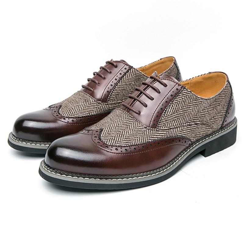 

Ретро Мода Новая Смешанная Лоскутная Лакированная Кожа На Шнуровке Броги Обувь Для Мужчин Формальная Свадебная Жених Выпускной Вечер Балетки Zapatillas Hombre 38