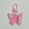 Colorful Butterfly With Colorful Letters Keychain Pendant Earphone Hanger Women Couple Keychain Bag Pendant Backpack Accessories