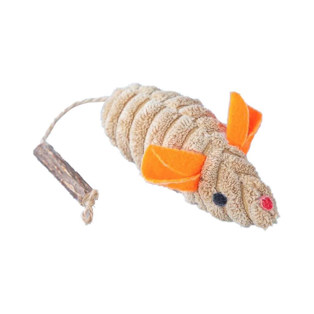 Pet Mice Toy Cats Teaser Animal Toy Interactive Cats Matatabi Mint Toy Simulation Cotton Mouse for Boredom Cats Hunting