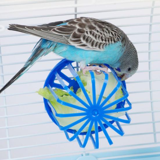3Pcs Birds Feeder Basket Easy Fill Parrot Feeder Fruit Vegetable Holder Basket Perch Stand