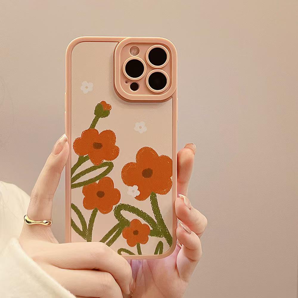 Spring Flowers Phone Case for iPhone 17/16 Pro Max, Compatible with ins 15/14 and European/American 13 Models.