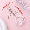3D Acrylic Headphone Keychain - Cute & Stylish Backpack Charm, Perfect Gift for Friends