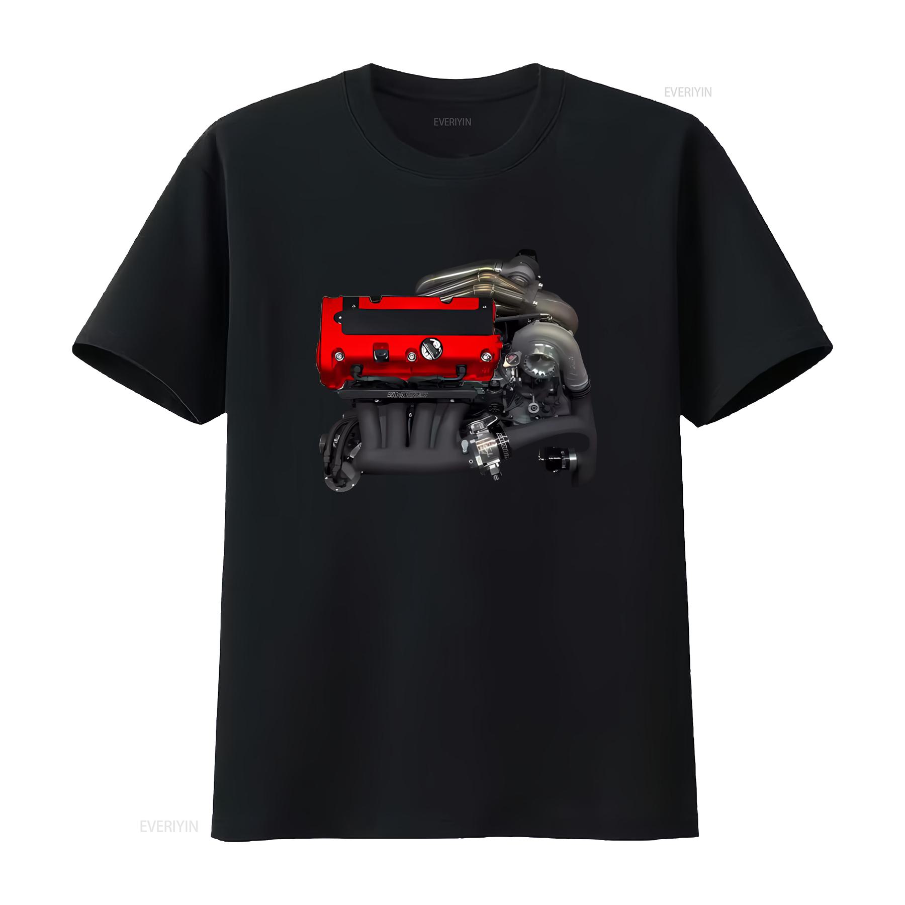 

DC5 K20A Type R RSX K20 S K24 K Series Turbo Manifold Header Kit T Shirt for Car Enthusiasts vintage Washed Breathable homme 4XL