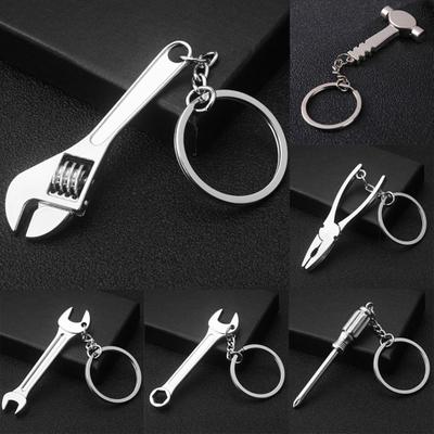 Zinc Alloy Wrench Spanner Hand Tool Shaped Design Pendent Keyring Key Chain Gift