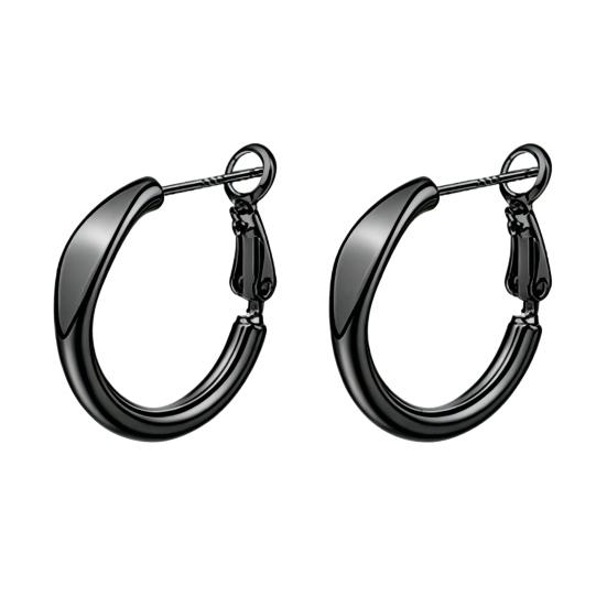 1 Pair Hoop Earrings Geometric Small for Women Hollow