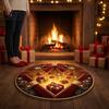 Stylish Home Entrance Carpet Christmas 3D Illusion Rug Black Hole Vortex Visual Effect Mat Non-Slip Indoor Decorative Rug Holiday Door Machine