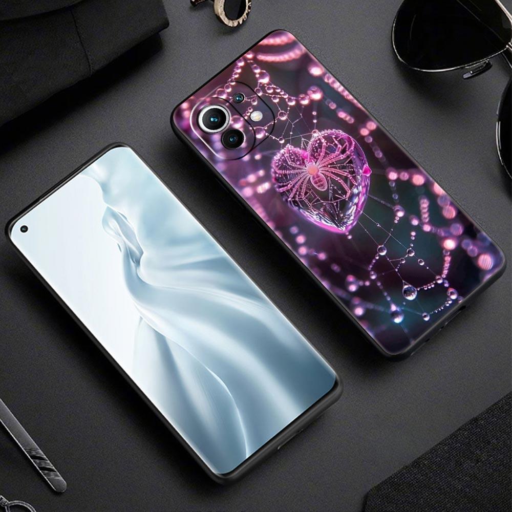 Spider Web Phone Case Cover for Xiaomi Mi 17 15 14 13 12 11 Ultra 15T 14T 13T 12T 11T Pro Lite 5G Soft TPU Shell Fundas Capa Bag