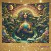 Gaia Art Mother Earth Wall Tapestry Mother Nature Wall Hanging Bohemian Home Decor Meditation Room Tapestry Background Cloth