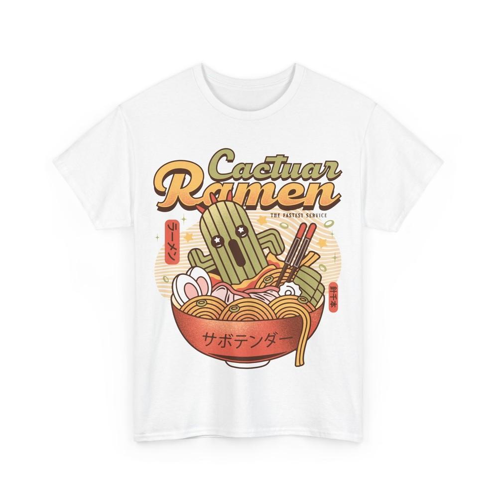 Cactuar Ramen Vintage Unisex T-Shirt. Final Fantasy Video Game. Cactilio. JRPG.