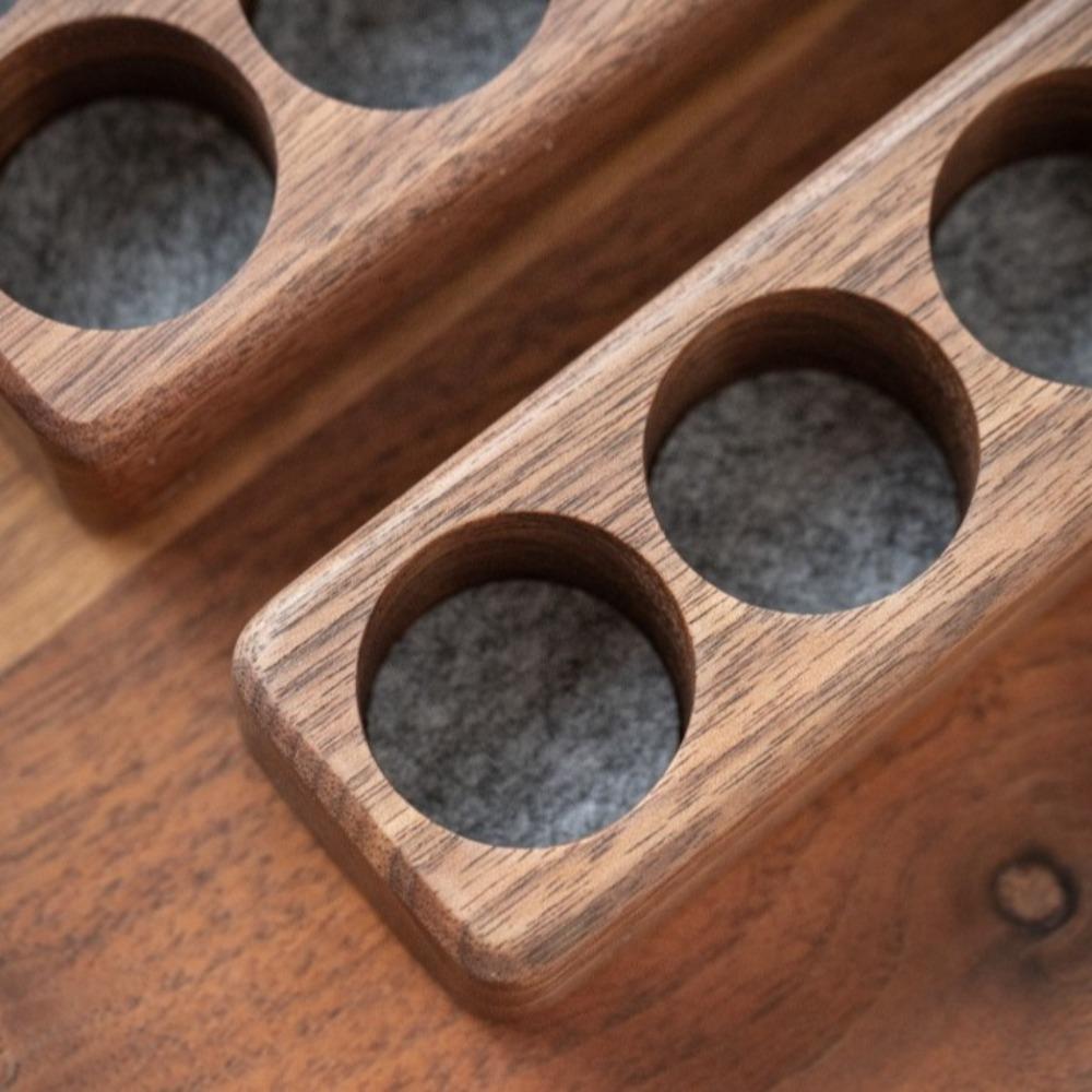 Wooden Essential Oil Display Stand 7 Holes Essential Oils Holder  Polish Case