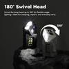 Rotatable Flashlight Magnetic Multi-Angle USB Rechargeable Mini Torch Portable LED Work Light with Cap Clip for EDC Camping Outdoor Use