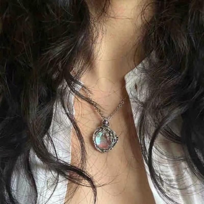 Halskette Bronze Alt Retro Nische Designgefühl Personalisierte Schlüsselbeinkette